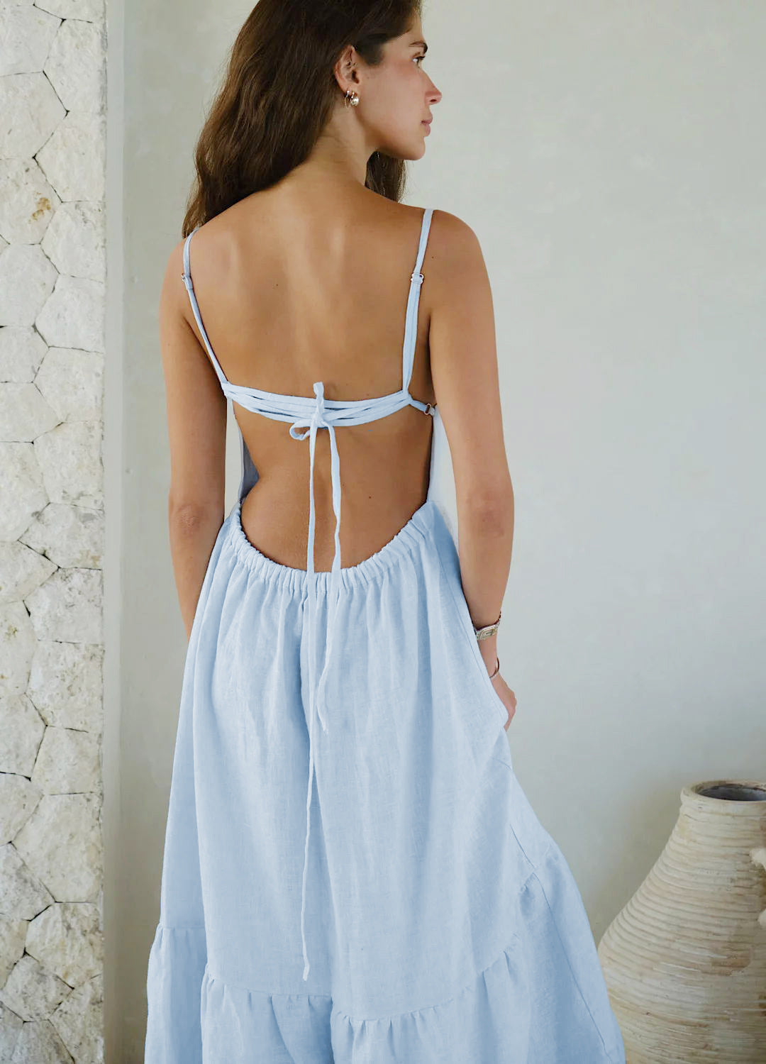 Summer Holiday Backless Sundress