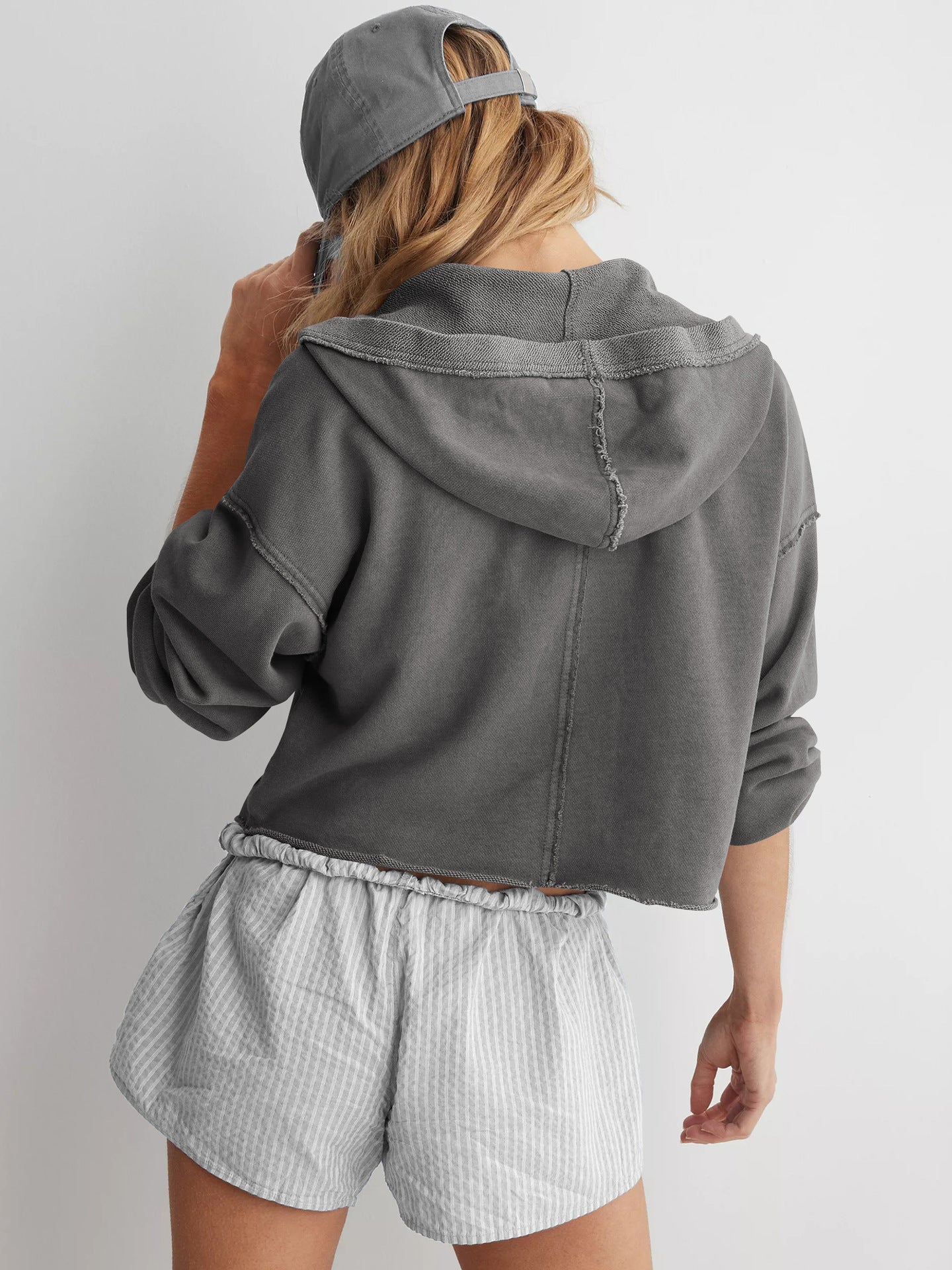 Women's Hooded Loose Pullover Sweatshirt