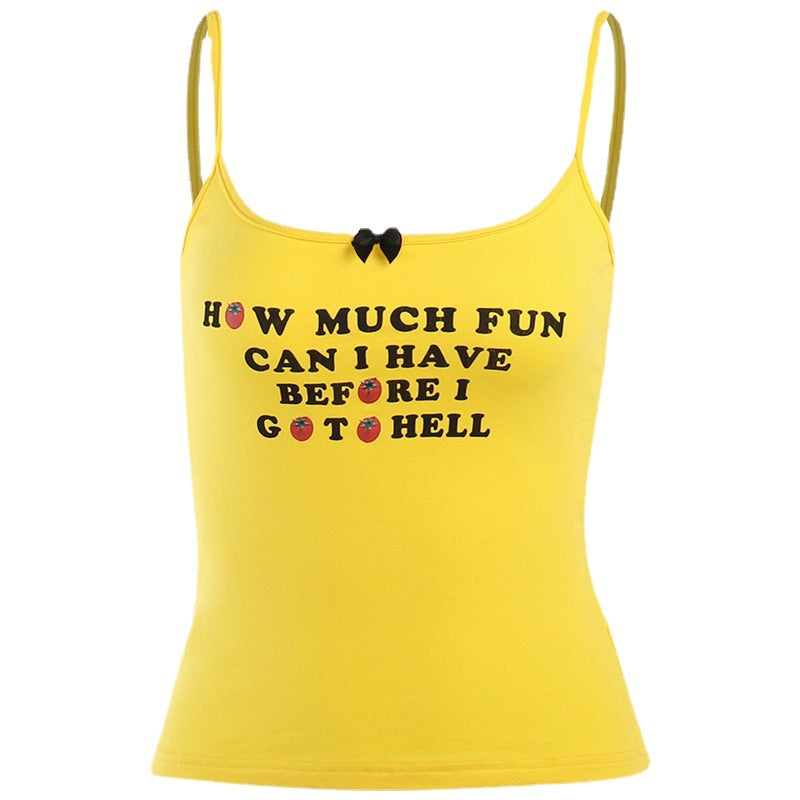 Letters Print Cami Top