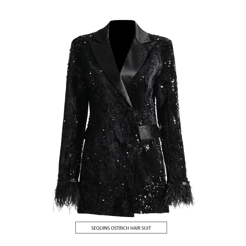 Women's Luxe Sequin Blazer