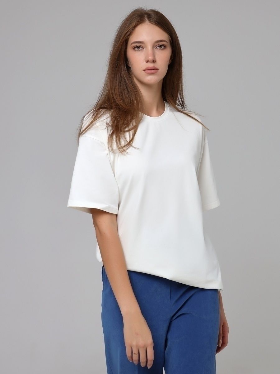 Solid Color Cotton Short-Sleeve T-Shirt - Versatile and Comfortable