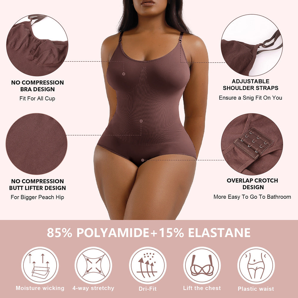 Bodysuit for Women Tummy Control Shapewear Seamless Sculpting One Piece Body Shaper