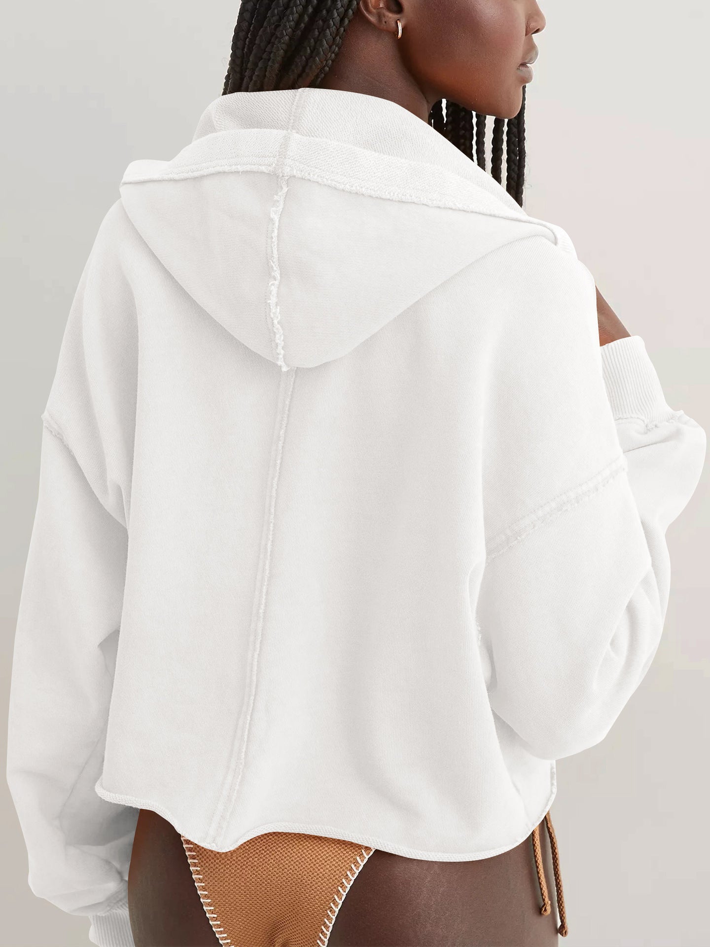 Women's Hooded Loose Pullover Sweatshirt