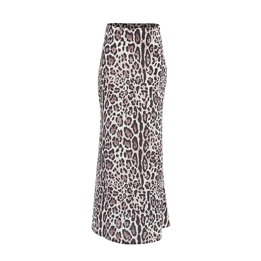 Women's Sexy Leopard Print Commuter Skirt