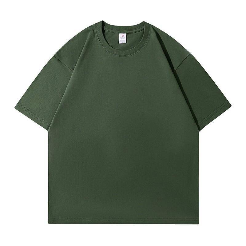 Solid Color Cotton Short-Sleeve T-Shirt - Versatile and Comfortable