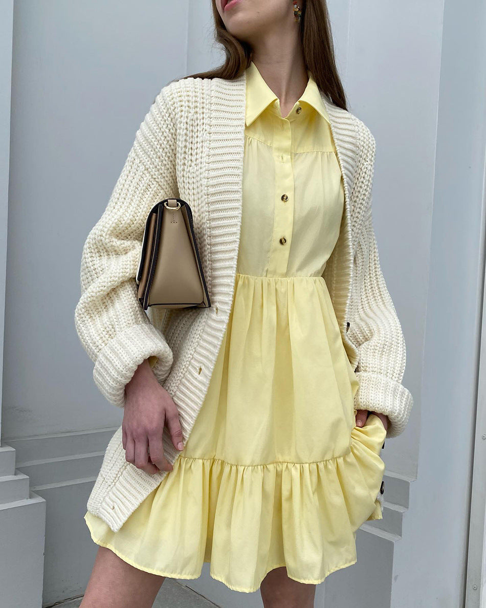 Simple and Elegant Cotton Shirt Dress for Work