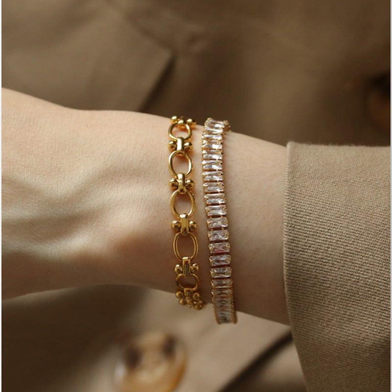 Simple Temperament Zircon Bracelet