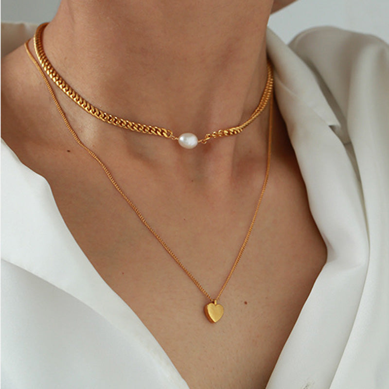 Love Pearl Necklace Set