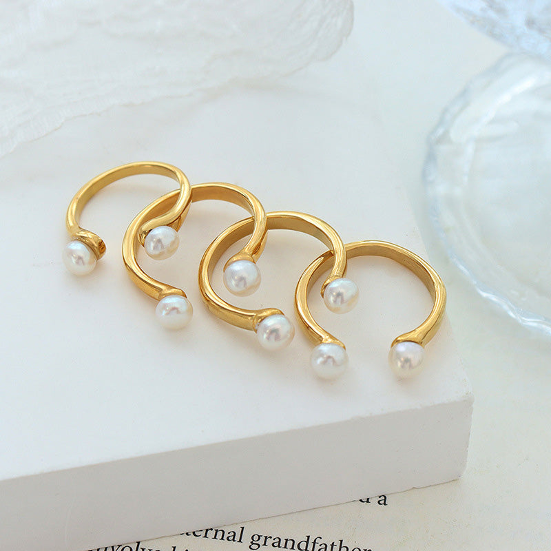 Pearl Open Ring