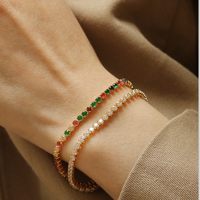 Colored Zircon Bracelet