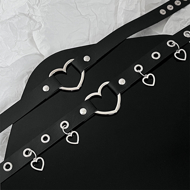 Black Heart Choker Set