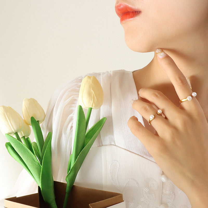 Pearl Open Ring