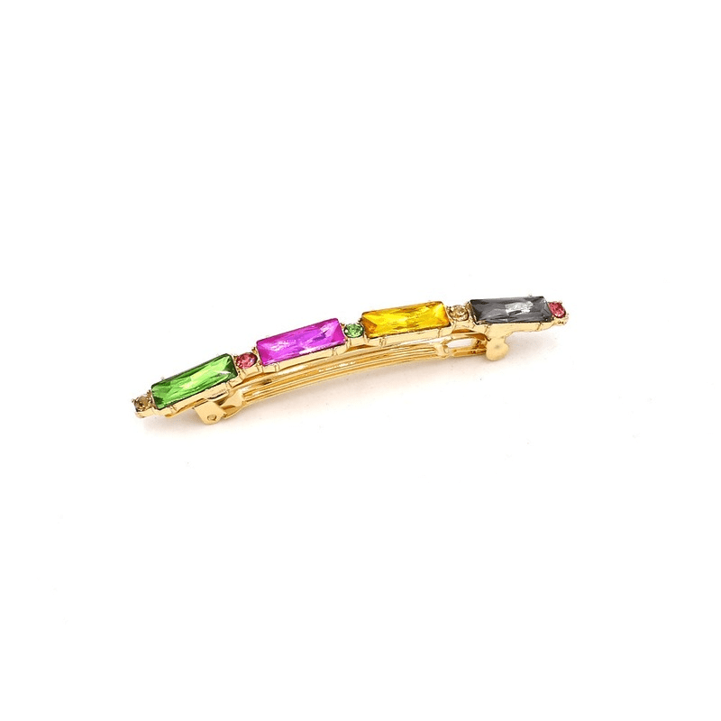 Stained Glass Crystal Hair Clip Set