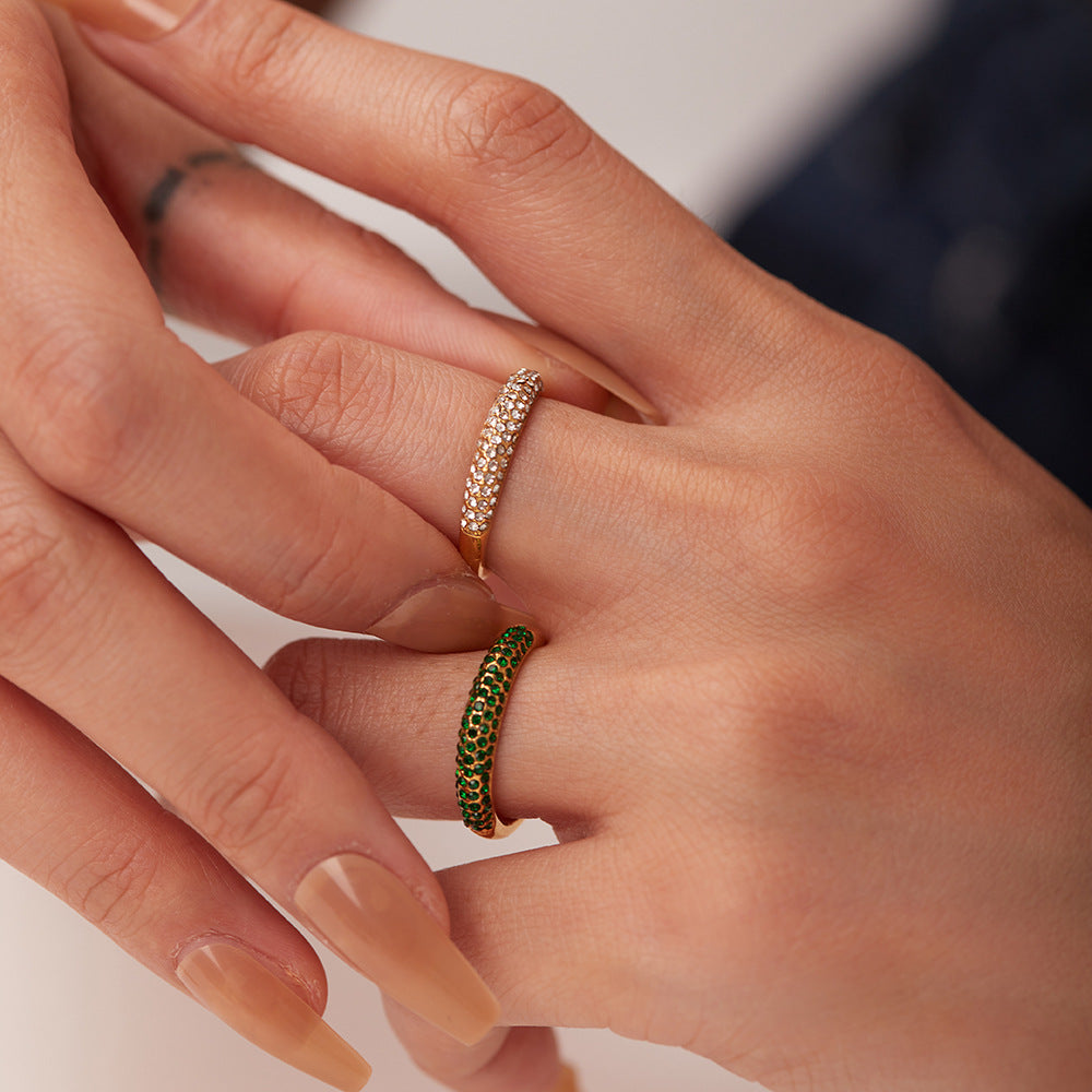 Gemstone Stacking Rings Collection