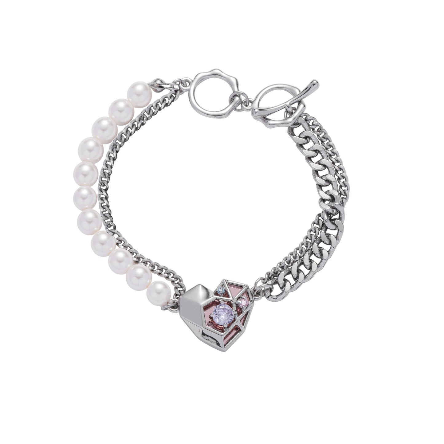 Bracciale Love Pearl a doppio strato