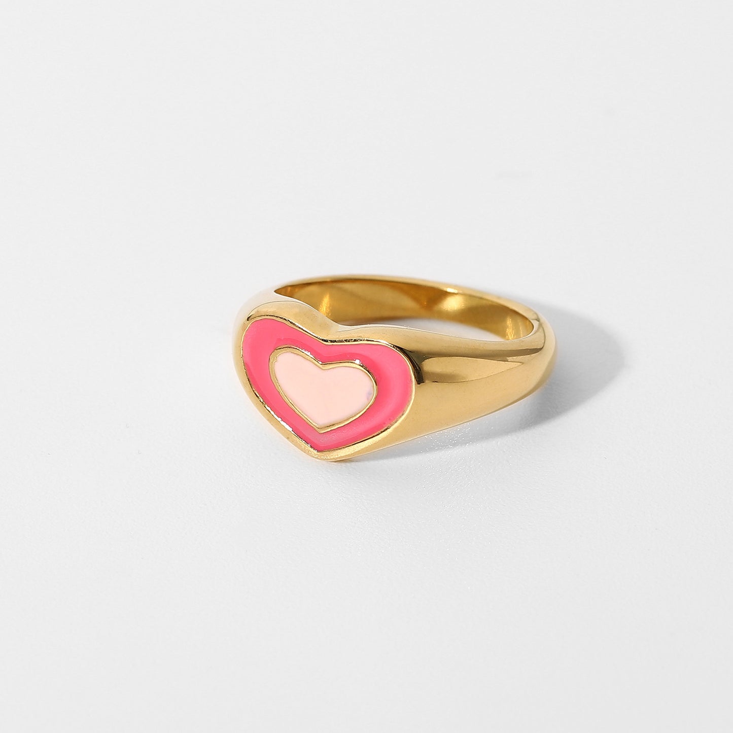 Pink Cartoon Love Ring